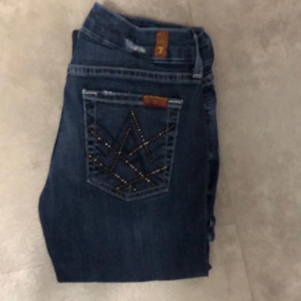 7 for all mankind - A Pocket - distress - stretch